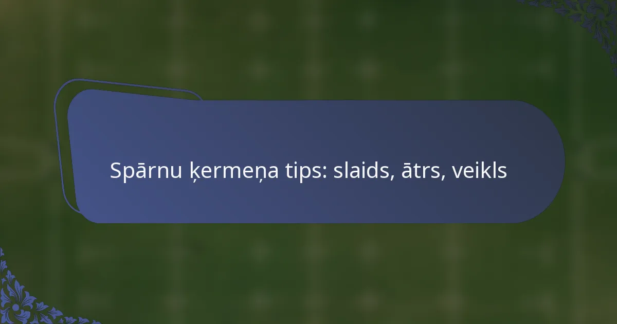 Spārnu ķermeņa tips: slaids, ātrs, veikls