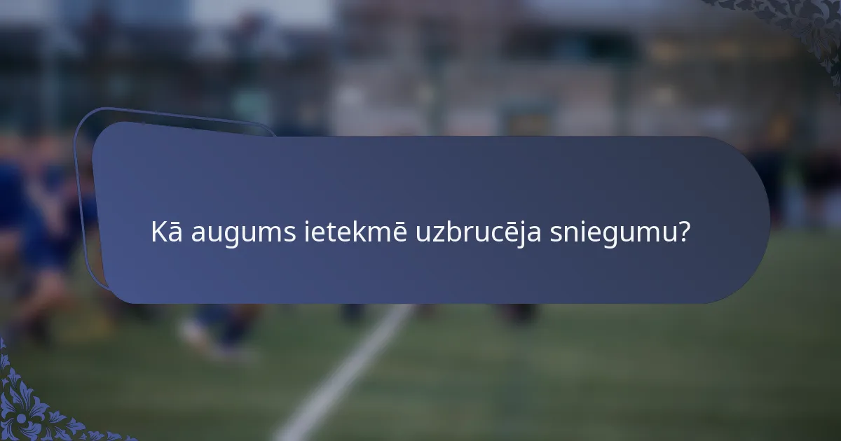 Kā augums ietekmē uzbrucēja sniegumu?
