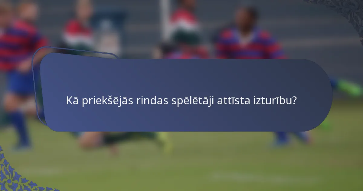 Kā priekšējās rindas spēlētāji attīsta izturību?