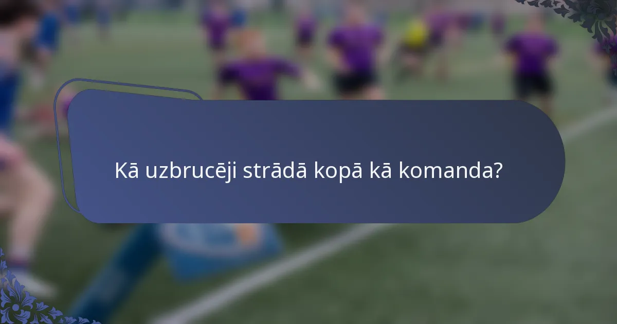 Kā uzbrucēji strādā kopā kā komanda?