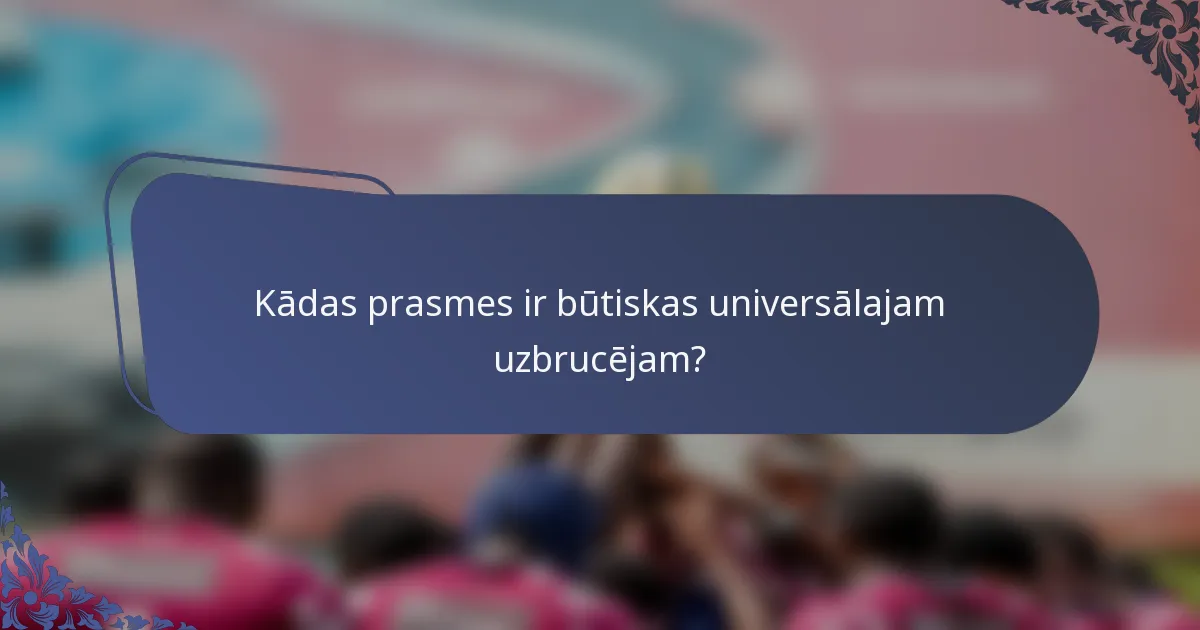 Kādas prasmes ir būtiskas universālajam uzbrucējam?