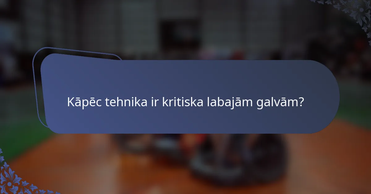 Kāpēc tehnika ir kritiska labajām galvām?
