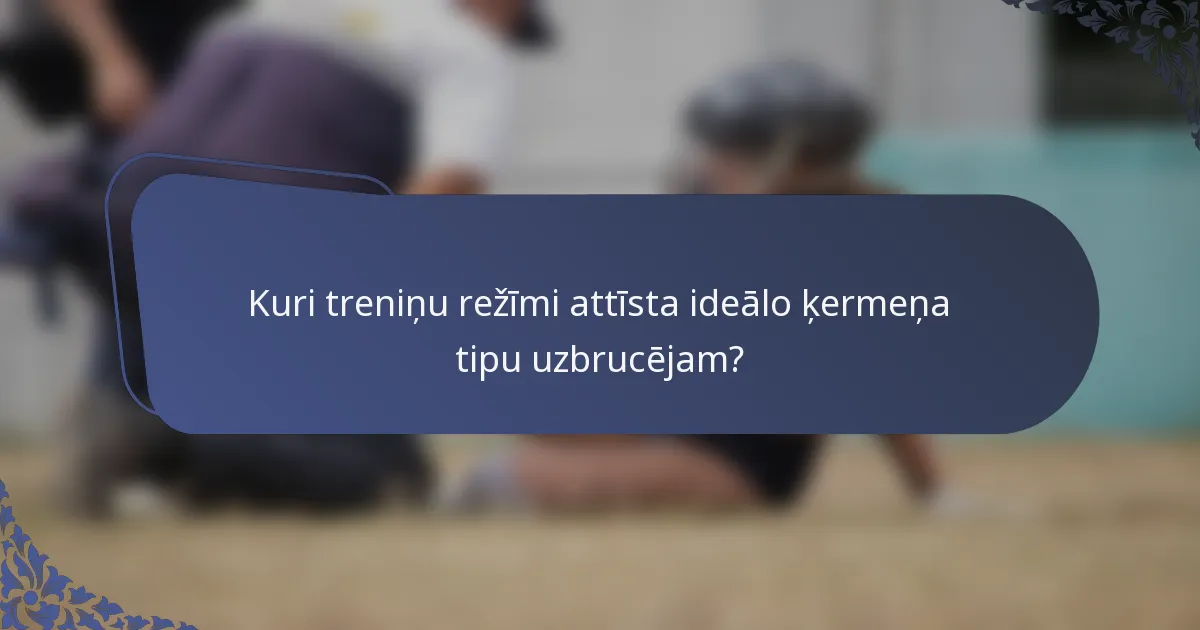 Kuri treniņu režīmi attīsta ideālo ķermeņa tipu uzbrucējam?